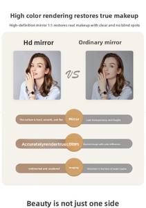 Espejo de Pared Cuadrado de Aleación de Aluminio con Ángulo Recto, Utilizado para la Decoración de Baños o Pasillos - Product Image 4