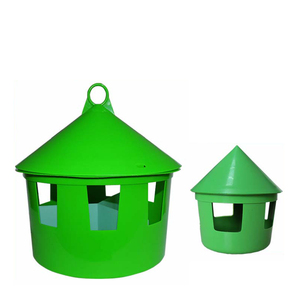 Forniture per Piccioni: Mangiatoia in Plastica Ecologica per Esterni, Contenitore Rosso per Cibo, Sale e Terra, Mangiatoia per Sabbia Salutare - Product Image 1