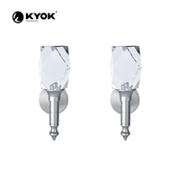 KYOK Crochet pour rideau en cristal de haute qualité AB SN Tieback Premium Accessoire pour rideau de poteaux et accessoires