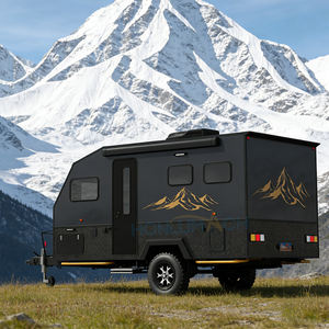 Caravane tout-terrain miniature de luxe Honlu, toit solaire, tente légère, pliable, moderne, 4 personnes, isolation hivernale, voyage en famille - Product Image 4