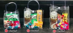 Wholesale Transparent PVC Shopping Tote <b>Bags</b> Packaging - Waterproof Plastic <b>Gift</b> <b>Bags</b> for Food with Custom Logo Print - Product Image 5