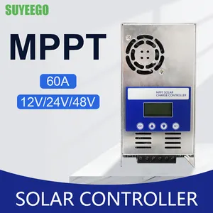 Suyeego 12v/24v/48v MPPT Solar şarj regülatörü 40A 60A Mppt şarj kontrolörleri güneş sistemi için toplu fiyat