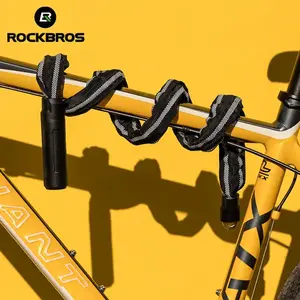 ROCKBROS-Serrure de vélo en alliage de zinc, 116cm, chaîne durable, antivol, réfléchissant, multifonction, clé durable