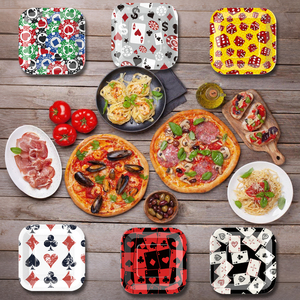 Juego de Vajilla Desechable Biodegradable con Tema de Póker, Decoración para <span class=keywords><strong>Fiesta</strong></span> de <span class=keywords><strong>Casino</strong></span>, Monedas Doradas, Año Nuevo Chino, <span class=keywords><strong>Fiesta</strong></span> para Adultos - Product Image 2