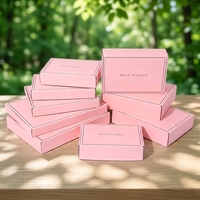 Boîte d'expédition en carton ondulé extra-résistant pliable et colorée, personnalisable, pour bijoux, vêtements, cadeaux, cadres photo – Vente en gros