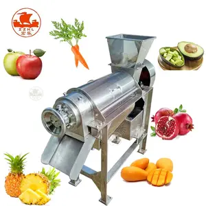 Máquina para fazer sucos de frutas comercial, máquina automática de banana, sucos de tomate e abacaxi com 500kg por hora