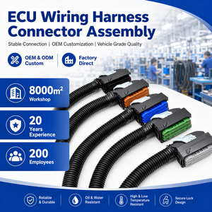 Harnais de câblage ECU personnalisé pour l'automobile, les machines agricoles, les équipements lourds, assemblage de câbles OEM ODM - Product Image 1