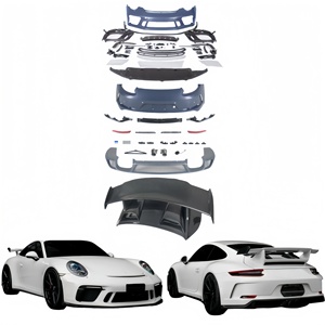 Kit Carrozzeria Anteriore e Posteriore GT3 Migliorato per <span class=keywords><strong>Porsche</strong></span> 911, Spoiler Anteriore e Posteriore di Sicurezza GT3, per Modello 991 (2012-2018) - Product Image 1