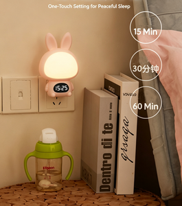 ไฟกลางคืน LED สีขาวนวล รีโมทคอนโทรล ใช้แบตเตอรี่ สำหรับทารกและเด็ก สีขาวชมพู - Product Image 4