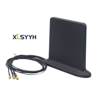 5g Nuevo producto 600-6000MHz 10DBI 5G Antena de enrutador cuatro en uno para SMA-polarización vertical de PIN interno