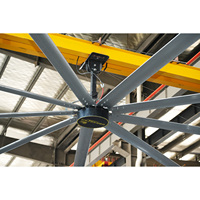 Ventilateur de plafond industriel géant de grande taille 4,9 m, ventilateur de plafond industriel à haut volume