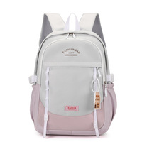 2024 Junior lycée filles sacs à dos Design de mode couleur contrastée sac à dos grande capacité loisirs voyage sac à dos