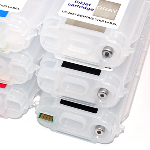 Personalizzato 300ML 6 colori riutilizzabile vuota per cartuccia d'inchiostro con Chip ad arco <span class=keywords><strong>HP</strong></span> Designjet 1708 T1708 Compatiblity 72 pezzi - Product Image 5