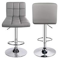 Tabouret de bar pivotant simple, moderne, durable, imperméable, pour bureau, salle à manger, salon, en cuir PU, utilisation commerciale, métal