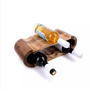 Support à vin en bois d'acacia pour 8 bouteilles, étagère de rangement pour comptoir, organisateur de vin en bois, rangement pour vin rouge - Product Image 3
