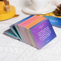 Carte de prière personnalisée avec logo personnalisé pour le divertissement familial - Jeu de cartes imprimé avec des options personnalisées