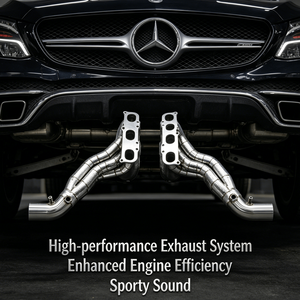 Collecteur d'échappement haute performance en acier inoxydable pour Mercedes-Benz C63 AMG - Pièces de tuning moteur - Product Image 2