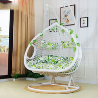 Fauteuil suspendu œuf en rotin moderne pour intérieur et extérieur, avec support, idéal pour jardin, balcon, terrasse, vente en gros