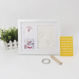 Paw in trang trí Kit DIY lưu niệm, chó hoặc mèo đất sét khung chó hoặc mèo Pet Paw in ấn tượng Kit