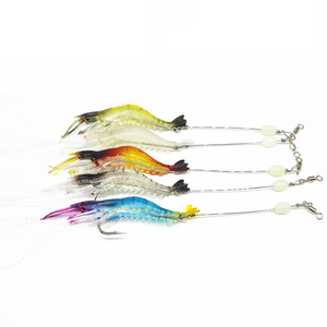 Hameçon artificiel <span class=keywords><strong>pour</strong></span> crevettes Appât de natation Appât souple <span class=keywords><strong>pour</strong></span> la pêche aux crevettes - Product Image 1