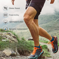 Chaussettes de sport respirantes en tricot, légères pour l'été, motif uni, chaussettes de course