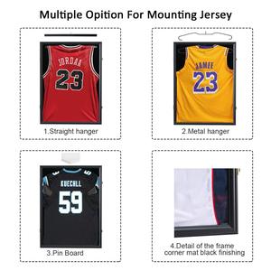 Cadre de présentation mural grand format verrouillable pour maillot de sport – Vitrine pour maillot - Product Image 2