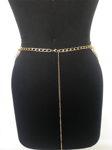 Belle <span class=keywords><strong>ceinture</strong></span> de robe en perles fantaisie pour femmes, <span class=keywords><strong>ceinture</strong></span> de chaîne de taille multicouche pour femmes - Product Image 2