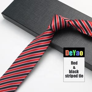 Cravate micro personnalisée populaire pour homme, cravate à rayures formelle, cravate à rayures bleu marine et blanche, gravatas para homens - Product Image 6