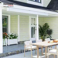 Auvent de jardin extérieur Hooeasy, robuste, en aluminium, rétractable, à bras articulé, motorisé, avec télécommande, entièrement en cassette