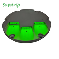 Lampu LED Inset Runway Threshold Wing-Bar Langsung dari Pabrik Safetrip, Warna Hijau untuk Penerangan Lapangan Terbang, Lampu LED Runway
