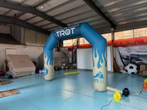 Gapura Inflatable Komersial Berkualitas Tinggi untuk Kompetisi, Inflatable Iklan Tahan Air dari Bahan Oxford untuk Garis Start Finish Bersepeda - Product Image 4