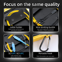 Comprobador de fibra óptica, fibra óptica SC, OTDR extender Cable de lanzamiento caja de 1 km de modo único Cable de parche de fibra óptica SC SM OTDR extender cable 1000m