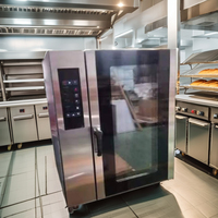 Four à convection électrique à 10 plateaux avec vapeur, écran tactile intelligent, four de boulangerie pour restaurant, restauration, acier inoxydable, CE 50 60Hz