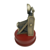 Usine en gros personnalisé Grammy Emmy trophée appareil photo Souvenir Logo métal Bronze trophée pour la photographie Award