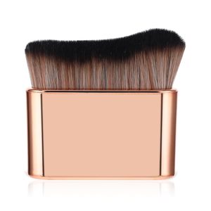 Fibre synthétique Abs couleur or corps géant plat vague incurvée carré texturé fond de teint liquide application brosse mélangeur - Product Image 5