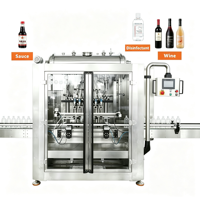Máquina de Llenado de Líquidos de Acero Inoxidable de Grado Alimenticio para Aceite Comestible, Aceite de Oliva, Aceite de Sésamo, Vinagre, Salsa de Soja