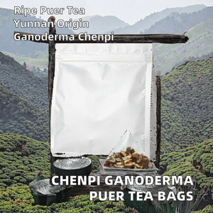 Té Puer Fermentado Suelto con Sabor a Chenpi, Sabor Suave, Origen Yunnan, Venta al por Mayor, Mengpuchun, Ganoderma Lucidum, Bolsas de Té Puer Maduro, 150g/bolsa - Product Image 2