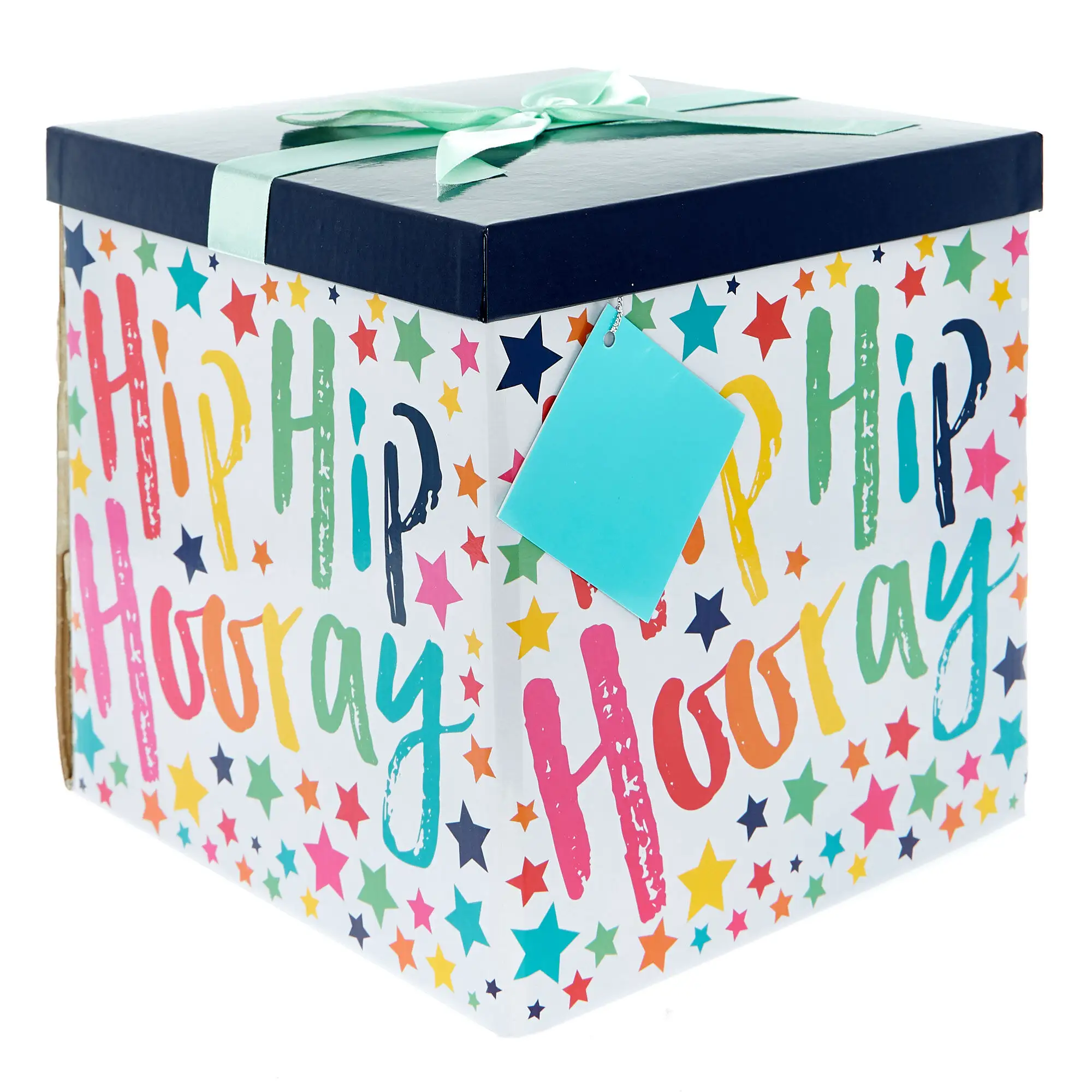 Индивидуальная печать радуги на день рождения очень большая плоская упаковка 2 мм картонная подарочная коробка с крышкой