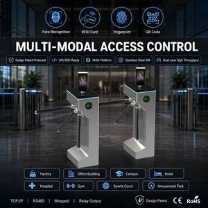 Torniquete Trípode KEMSI con Reconocimiento Facial, Control de Acceso, Protección IP54, Anti-Embutidos, para Fábricas y Hospitales - Listo para API SDK - Product Image 1