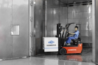 Hangcha X-Serie 0,6t/0,8t/1t 3-Rad Elektro-Gabelstapler Industrieller Gabelstapler für Schmalgang-Logistik