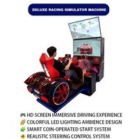 Simulateur de course automobile avec plateforme de mouvement et environnement de conduite réaliste pour salles d'arcade