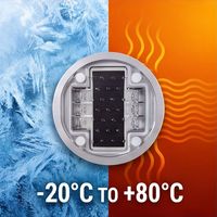 Marqueur de trottoir solaire LED à double face en aluminium moulé sous pression IP68, alimenté par énergie solaire, emballage personnalisé pour les grossistes