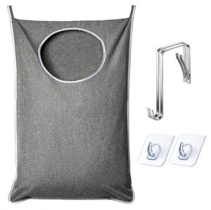 XL Hanging Laundry Hamper Bag Hanging Hamper with 4 Strong Hooks for Dirty Clothes Door Hanging Laundry Bag Large Size - Product Image 2