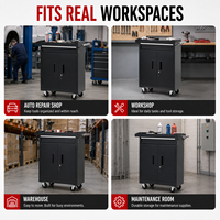 Armoire à outils mobile robuste à 1 tiroir et double porte en acier pour atelier et garage – Approvisionnement direct usine