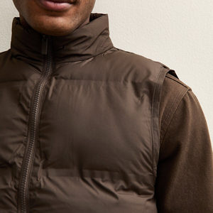 Gilet matelassé <span class=keywords><strong>sans</strong></span> manches coupe régulière coupe-vent pour <span class=keywords><strong>homme</strong></span> – Veste d'hiver très vendue - Product Image 6