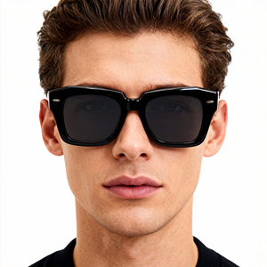 VISION PLUS Occhiali da Sole in Acetato Mazzucchelli Occhiali da Sole alla Moda a Farfalla Occhiali da Sole di Lusso Certificati CE UV400 Polarizzati - Product Image 1