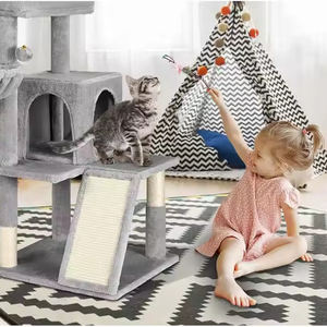 Tour pour chat à plusieurs niveaux Grand support d'escalade pour chat avec perchoir en peluche Jouets pour le jeu et le repos - Product Image 6