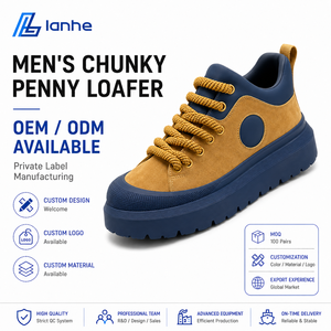 Sneakers da Uomo alla Moda con Tomaia Alta, Scarpe Sportive Traspiranti in Mesh, Morbide Scarpe da Ginnastica in PU con Lacci per Camminata e Corsa, OEM ODM - Product Image 2