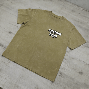 T-shirts pour hommes en coton 100% tricoté respirant avec motif lettres, style streetwear personnalisé, logo personnalisé - Product Image 4