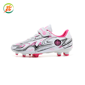 Chaussures <span class=keywords><strong>de</strong></span> football unisexes avec tige en PVC et semelle extérieure en caoutchouc, avec velcro, pour adolescents et étudiants, toutes saisons - Product Image 5